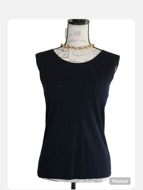 Casual Corner Navy Tank.
